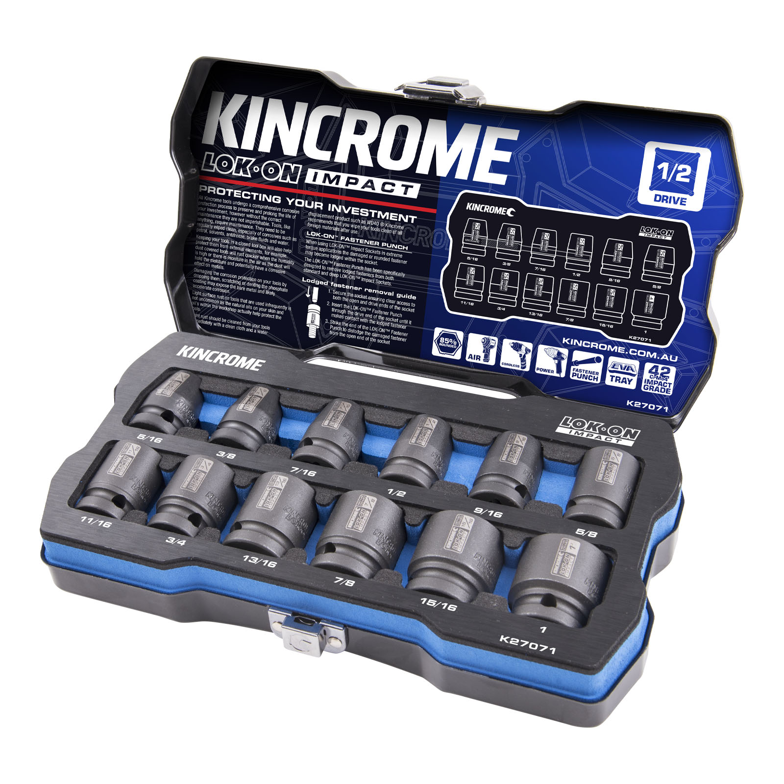 Kincrome deep on sale socket set