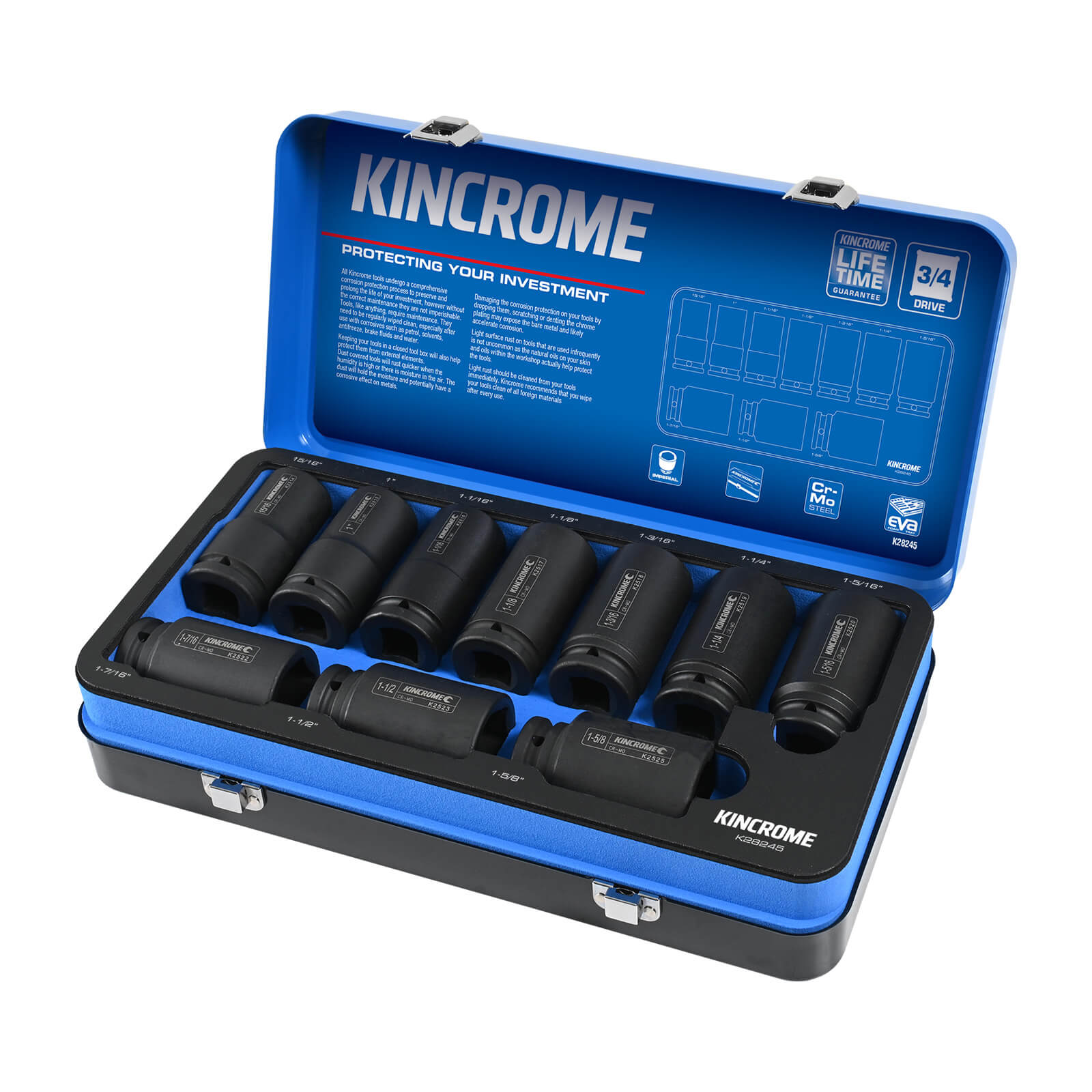 Kincrome deep store socket set