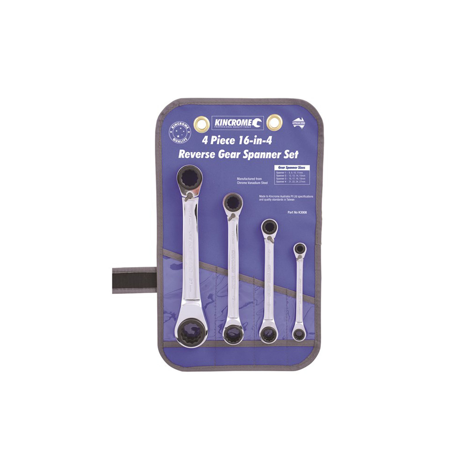 Kincrome gear spanner deals set