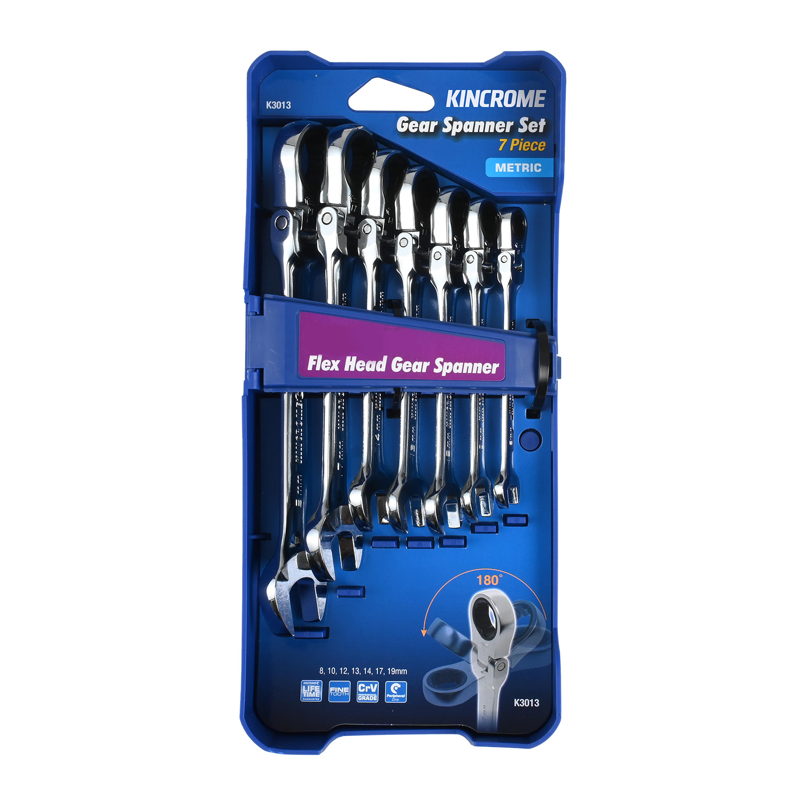 Kincrome gear spanner set store 7 piece metric