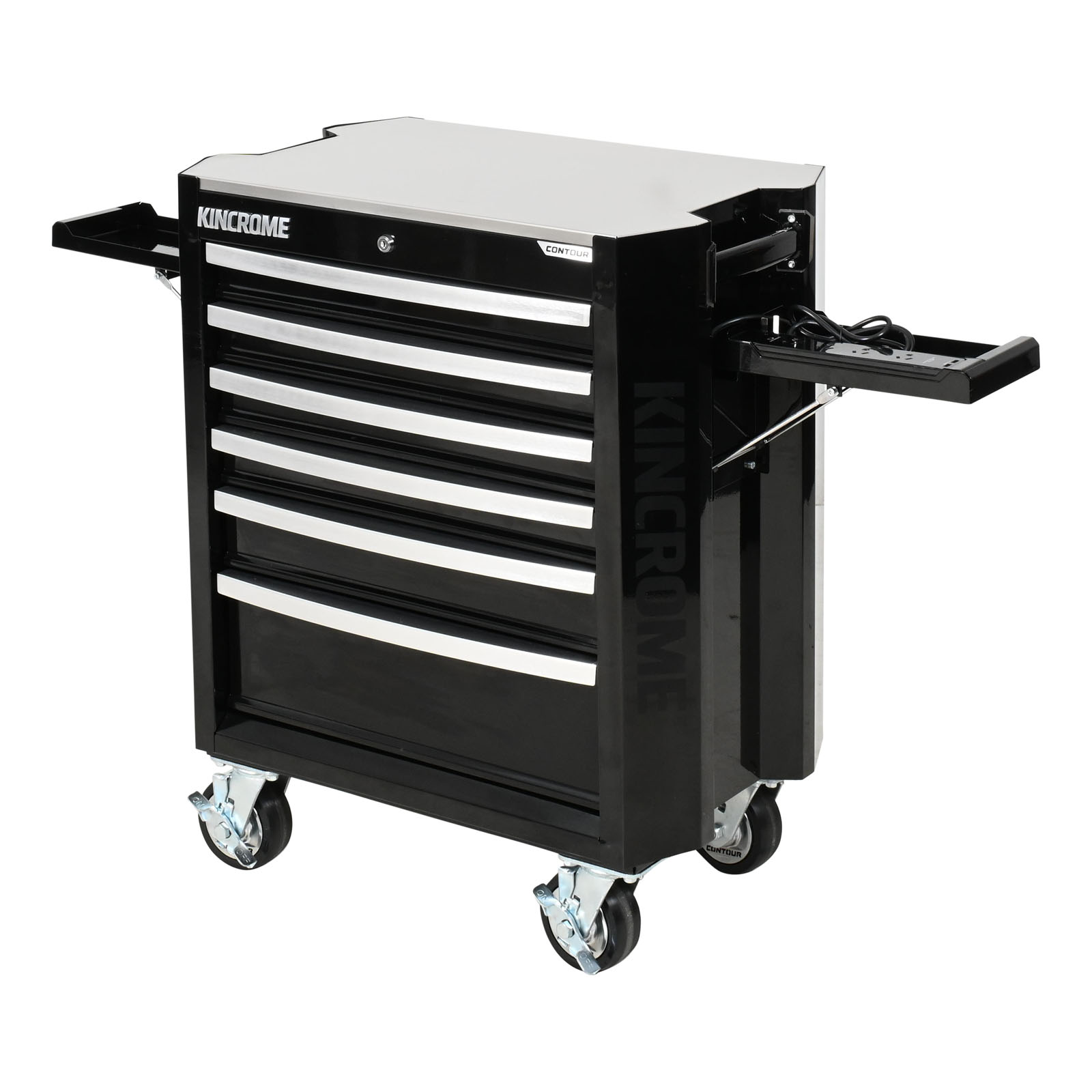 CONTOUR® Tool Trolley 6 Drawer 29 Black - Kincrome Tools - Kincrome