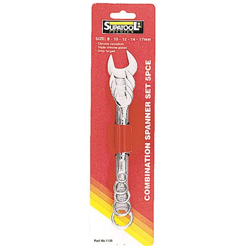 Combination Spanner Set 5 Piece