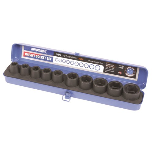 Air Impact Socket Set 10 Piece 1/2" Drive