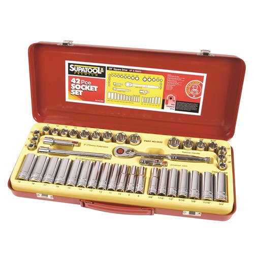 Socket Set 42 Piece Imperial & Metric