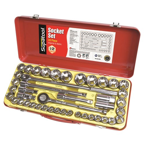 Socket Set 43 Piece AF & Metric