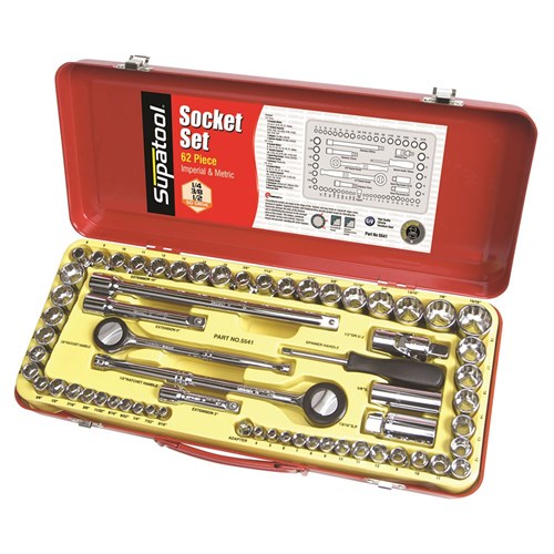 Socket Set 62 Piece Imperial & Metric