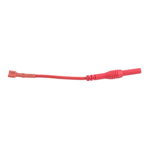 Red 4mm Banana to 1/4" Female Terminal X2