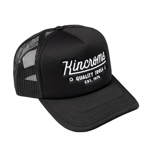 SCRIPT TRUCKER CAP - BLACK