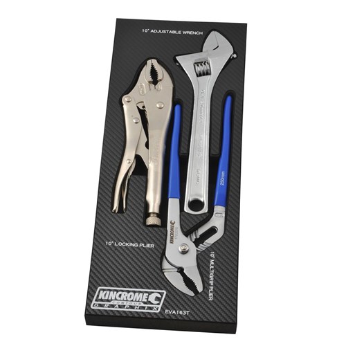 EVA Tray Pliers & Adjustable Wrench 3 Piece