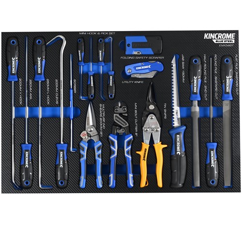 BLUESTEEL® 18 Piece Cut, Hook & Scrape EVA Tray