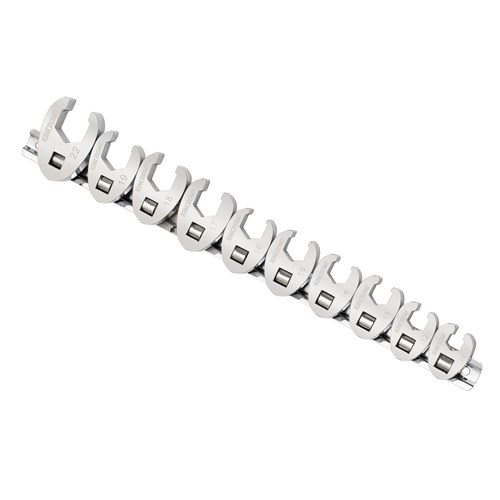 Crows Foot Spanner Set 10 Piece 3/8" Drive