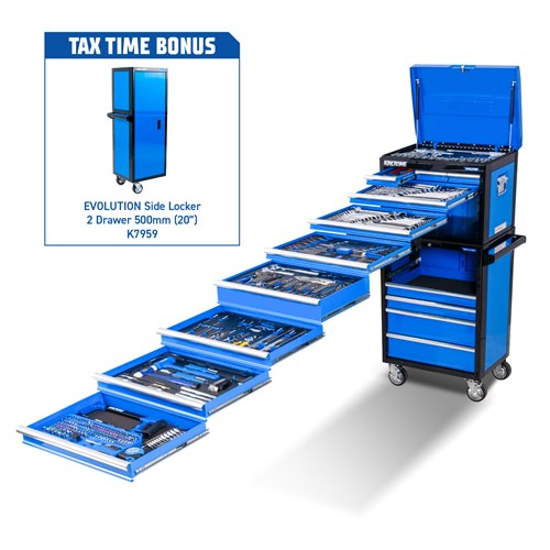 EVOLUTION Workshop Tool Kit 466 Piece 14 Drawer (26”)