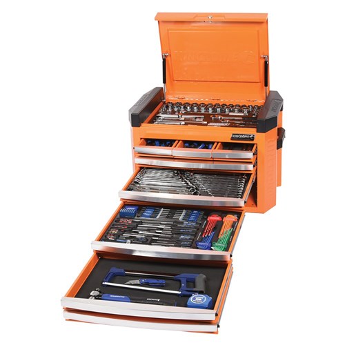 CONTOUR® Tool Chest Kit 236 Piece 8 Drawer 29" Orange