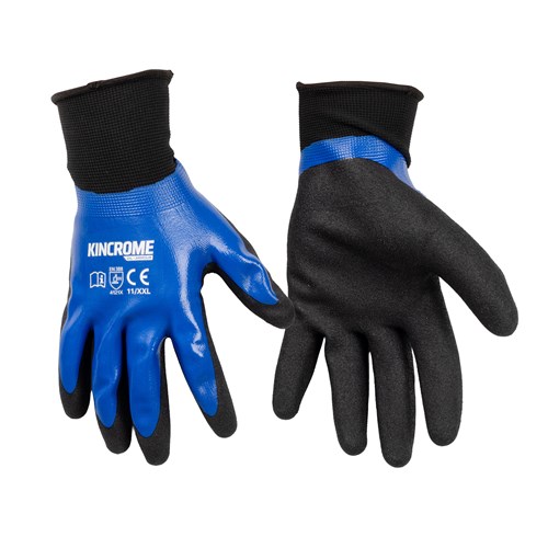 Sandy Nitrile Dipped Gloves - Large