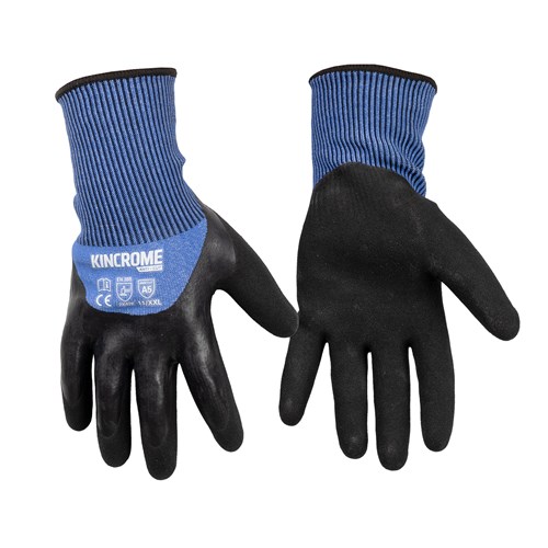 Cut-Resistant Sandy Latex Dipped Gloves - Large