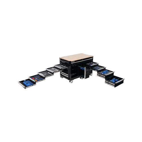 CONTOUR® Workstation Tool Kit 494 Piece 13 Drawer (60") Black