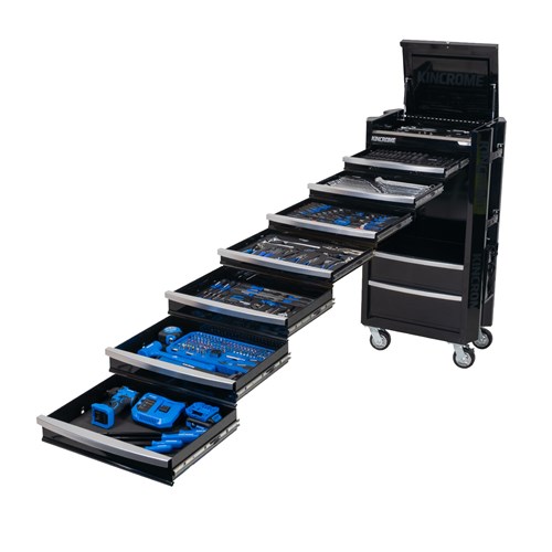 CONTOUR® Tower Trolley Tool Kit 474 Piece 9 Drawer (29") Black