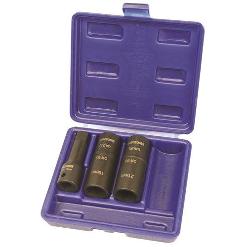 Flip Impact Socket Set 3 Piece 1/2" Drive