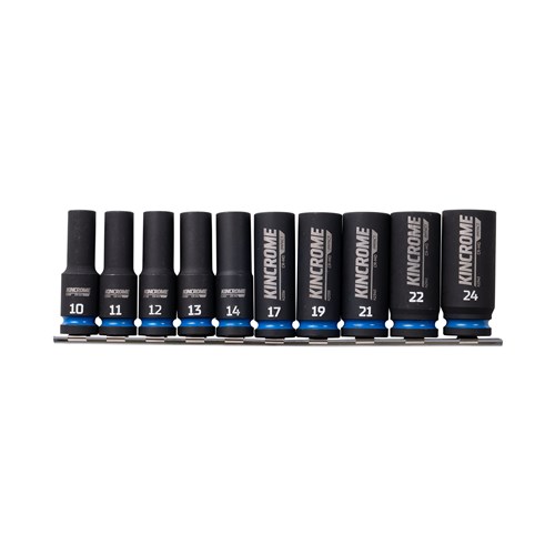 Impact Socket Set 1/2" 10 Piece Metric