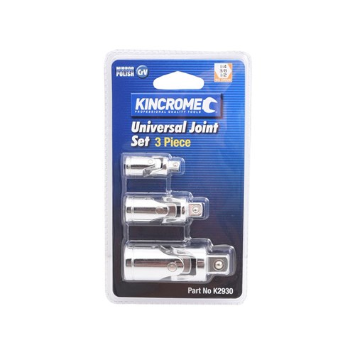 Universal Joint Set 1/4, 3/8 & 1/2" Drive (Mirror Polish)