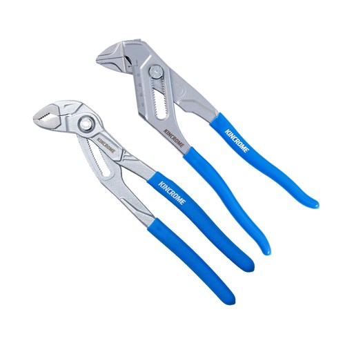 2Pc Plier Wrench & Multi-Grip Plier Set