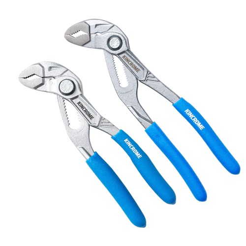 2pce Water Pump Multi-Grip Plier Set - 125mm & 180mm