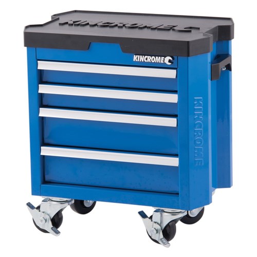 CONTOUR Mini Tool Trolley 4 Drawer Electric Blue
