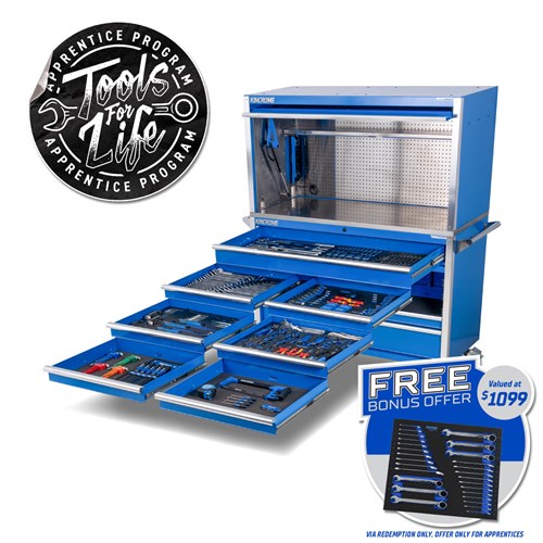 TOOL ARMOUR Workshop Tool Kit 584 Piece 11 Drawer (59")