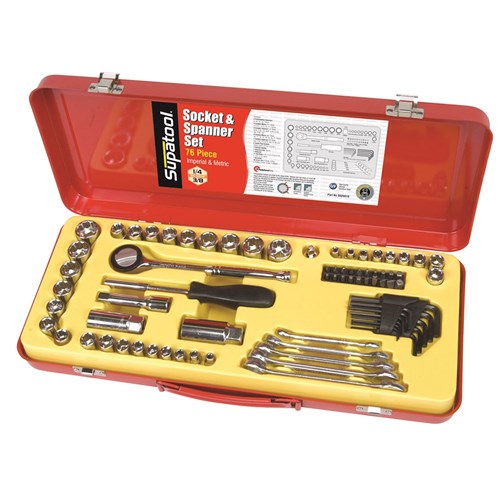 Socket Set 76 Piece Imperial & Metric