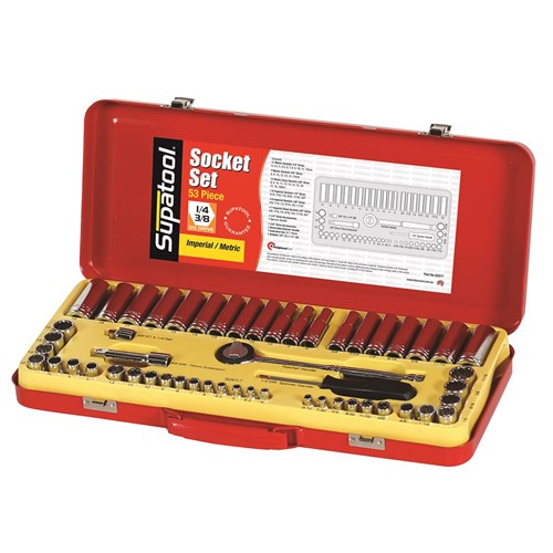 Socket Set 53 Piece 1/4 & 3/8" Drive