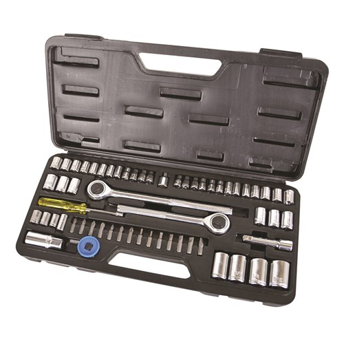 Socket Set 61 Piece 1/4, 3/8 & 1/2" Drive