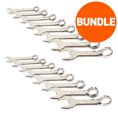 Stubby Combination Spanner Set Bundle