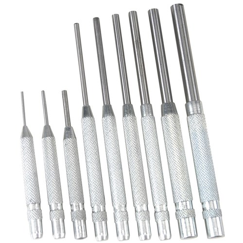 Combination Pin Punch Set Short & Long Series 9 Piece